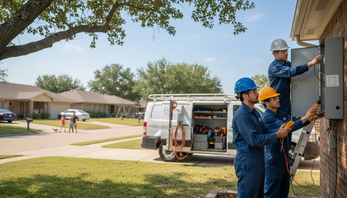 Certified electrician providing emergency electrical services in Shade, OH
